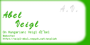 abel veigl business card